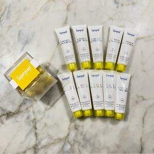 10 X Supergoop! Sunscreen SPF 50 10 ml + limited edition gummies